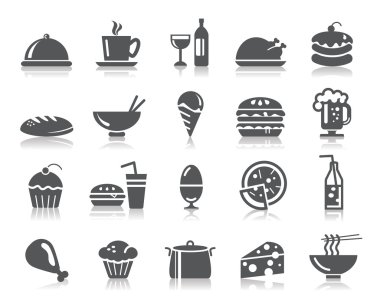 yiyecek ve içecek simgeler