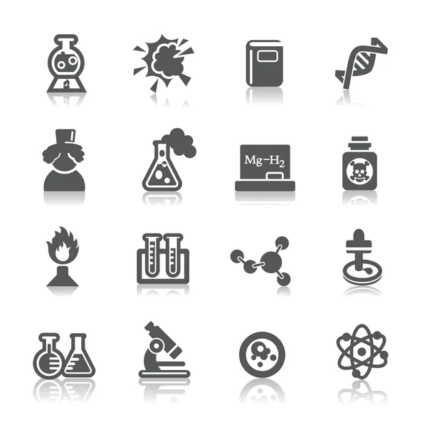 Icoon wetenschap en chemie — Stockvector