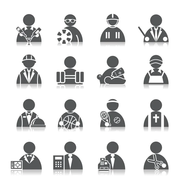 Occupation Icons — Stock Vector