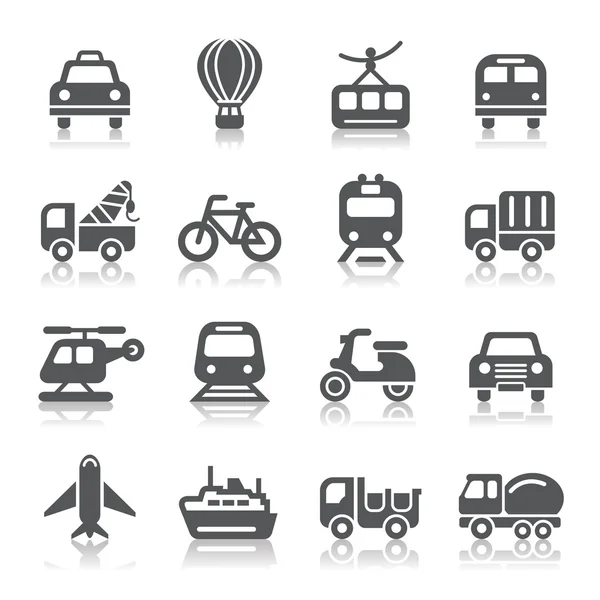 Iconos de transporte — Vector de stock