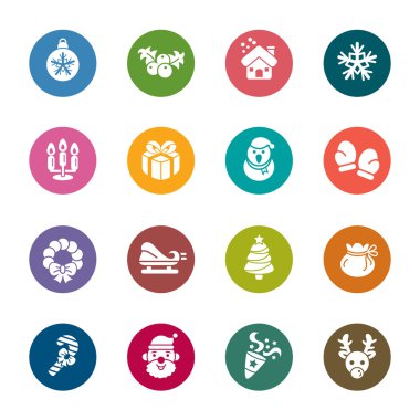 Noel öğe renk simgeleri