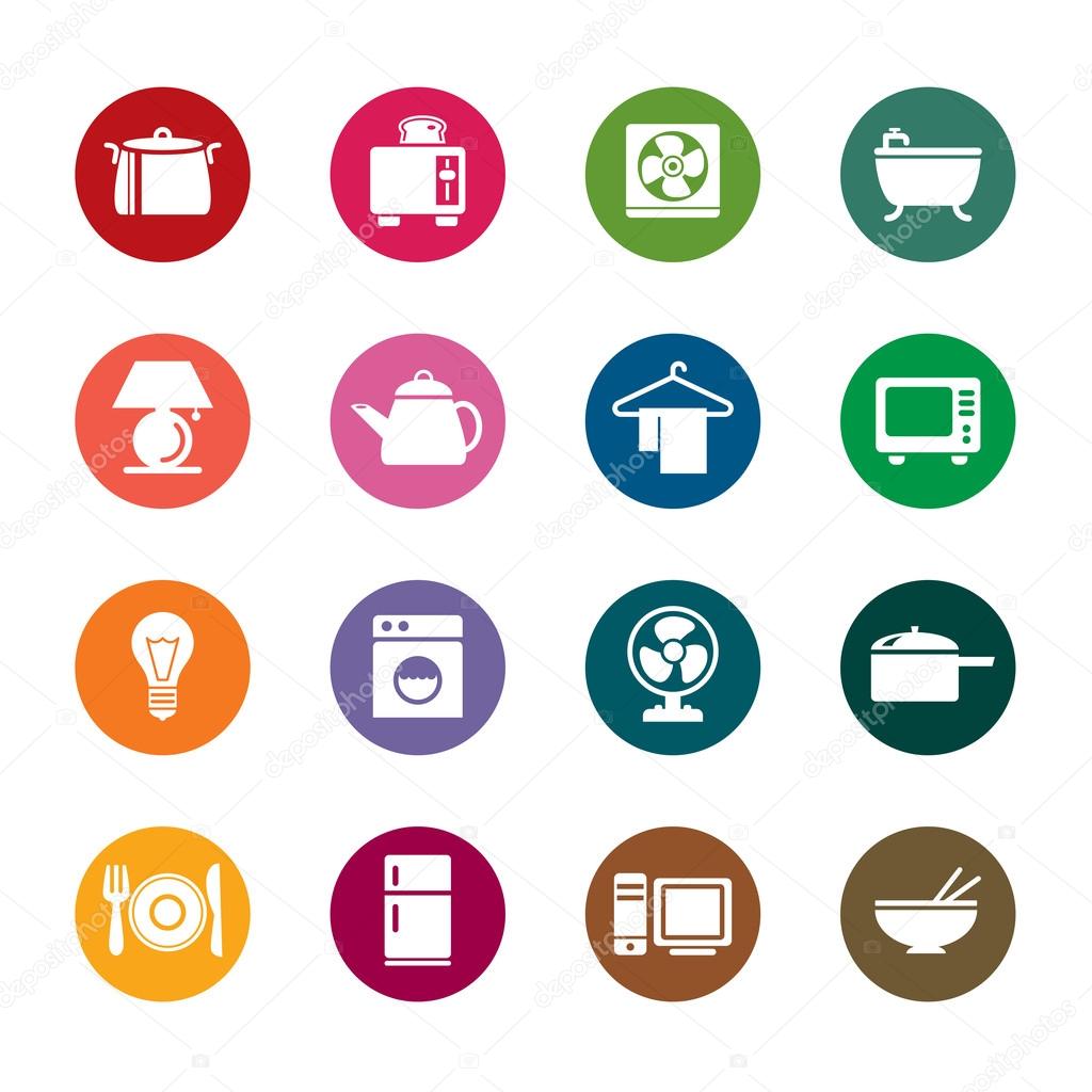 Houseware Color Icons