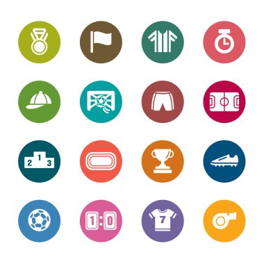 Spor rekabet renk simgeleri