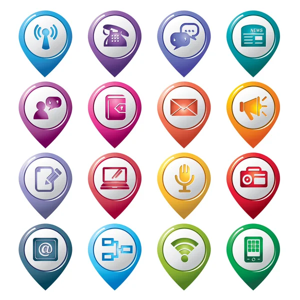 Pointeur de communication Icons01 — Image vectorielle