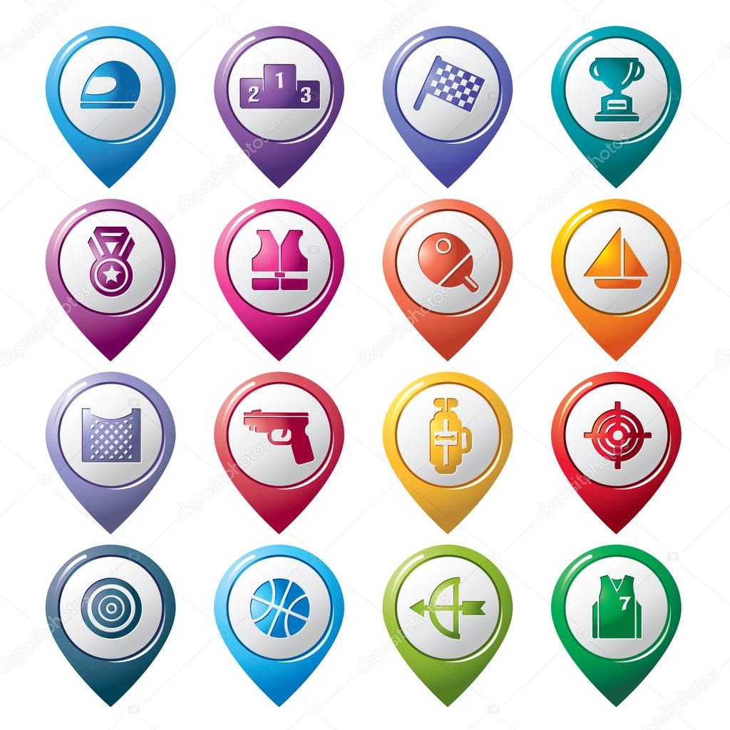 Sport Competition Pointer Icons