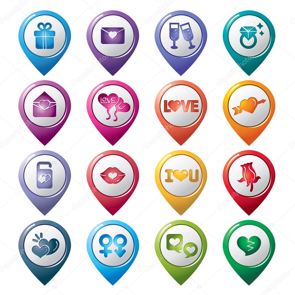 Valentines and Love Pointer Icons