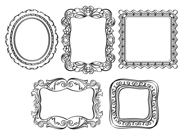 Quadros ornamentados elegantes — Vetor de Stock