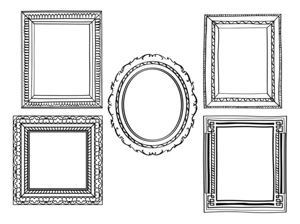 Elegantes marcos adornados — Archivo Imágenes Vectoriales