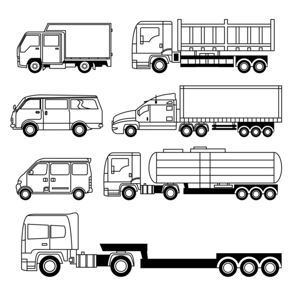 Transportation Vehicle Collection — Stock Vector