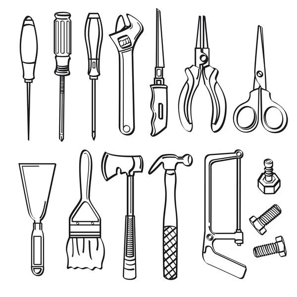 Tools Collection — Stock Vector