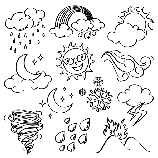 Weather Icons Collection — Stock Vector