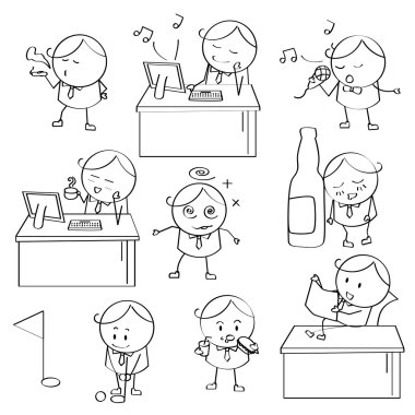 Businessman Illustrations vector Businessman Illustrations vector