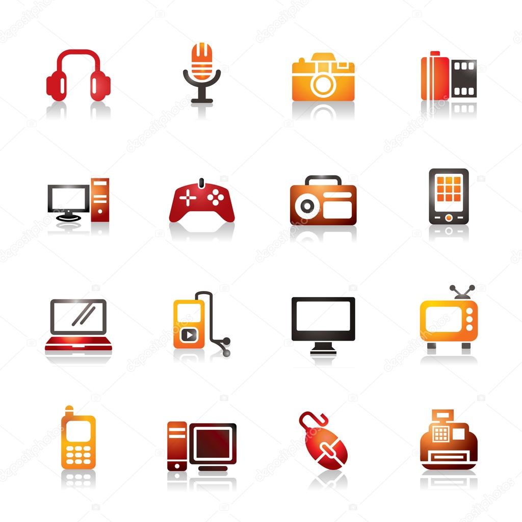 Digital Products Colorful Icons