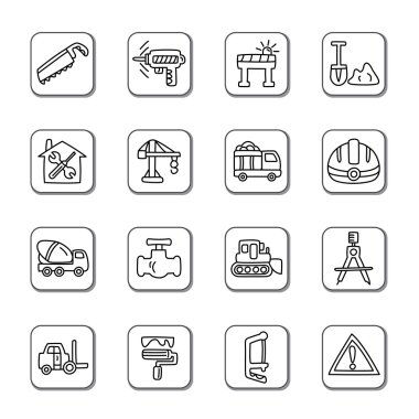 Construction Doodle Icons clipart