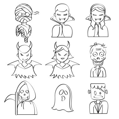 Halloween Characters clipart