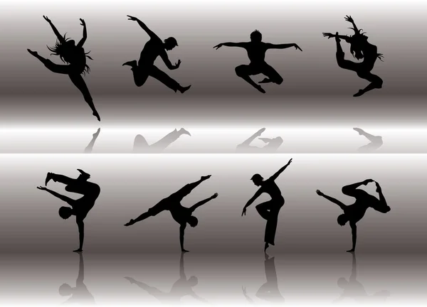 Groupe de danse — Image vectorielle