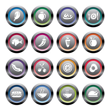 Gıda, meyve ve sebze simgeler