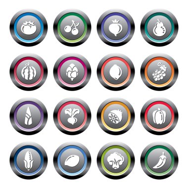 meyve ve sebze simgeler