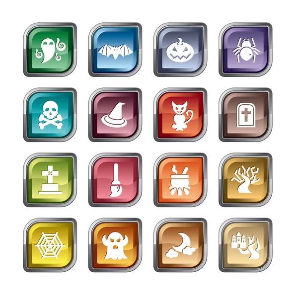 Halloween Element Icons — Stock Vector