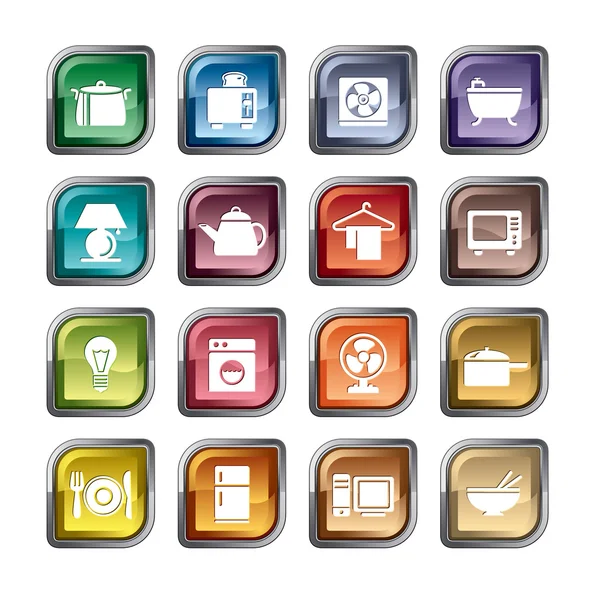 Houseware Icons — Stock Vector