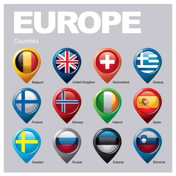 ประเทศ EUROPE - ส่วนที่สาม — ภาพเวกเตอร์สต็อก