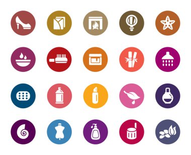 Güzellik ve kozmetik renk simgeleri