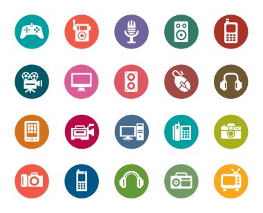Digital Products Color Icons clipart