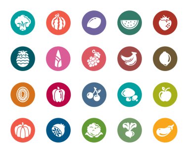 Meyve ve sebze renk simgeleri