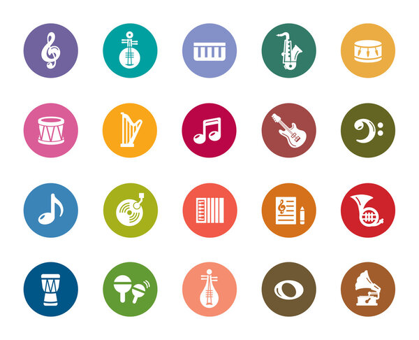 Music Color Icons