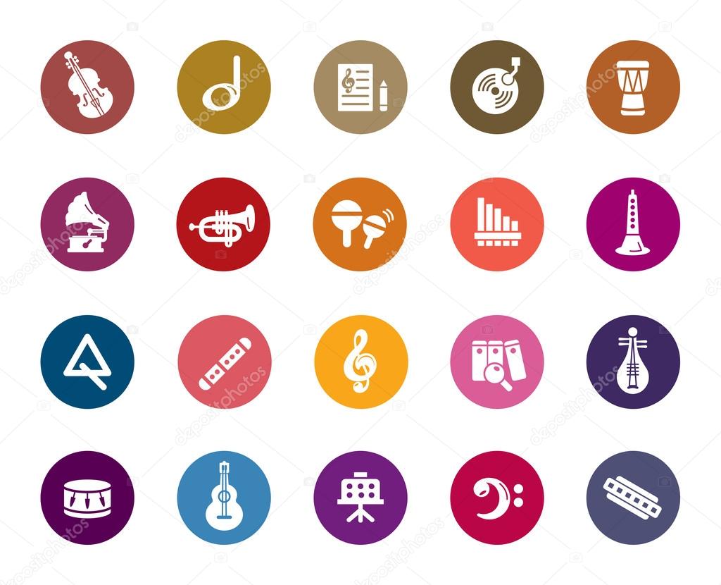 Music Color Icons