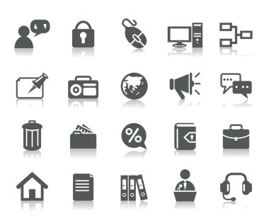 İş ve iletişim simgeleri