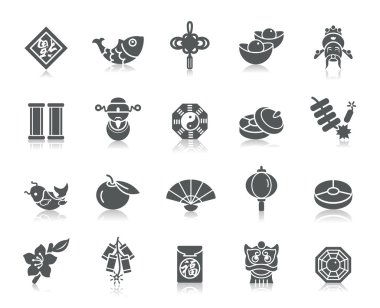 Chinese New Year Icons clipart