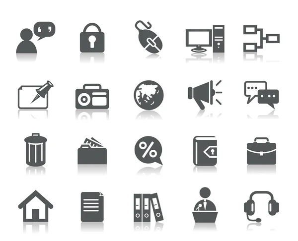 Business and Communication Icons — Stock Vector