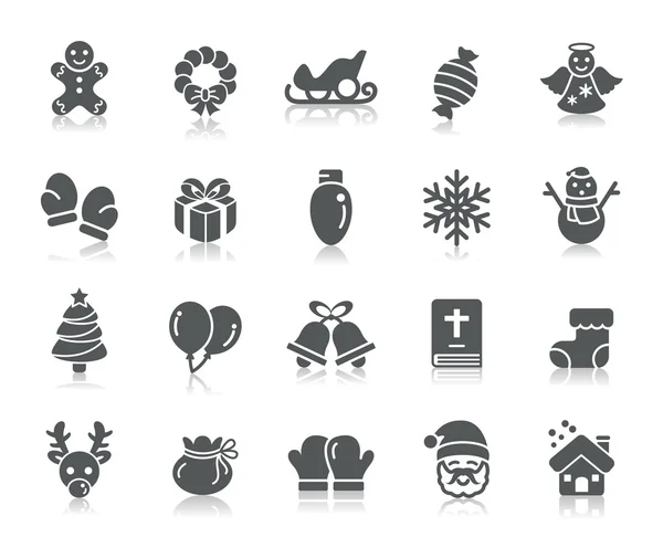 Christmas Element Icons — Stock Vector