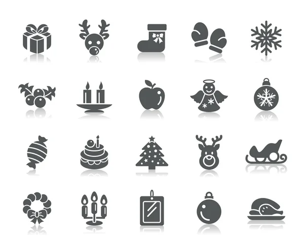 Ícones do elemento de Natal —  Vetores de Stock