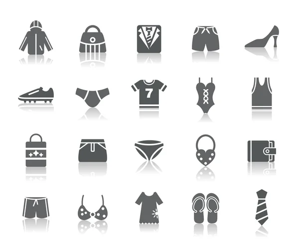 Clothing and Accessories Icons — Stock Vector