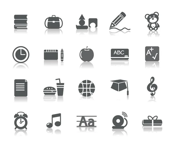 Iconos educativos — Vector de stock