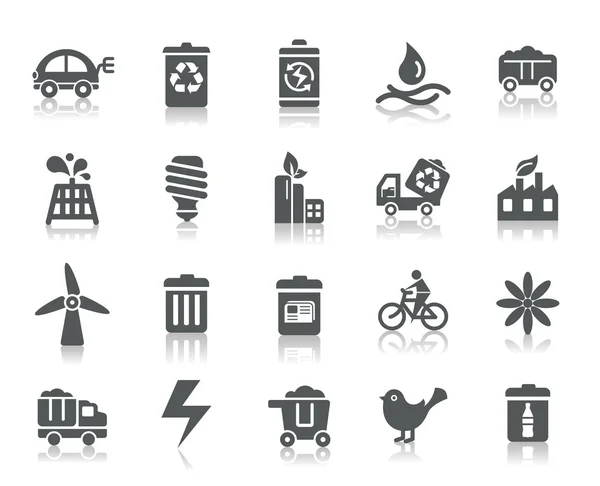 Environmental Protection Icons — Stock Vector