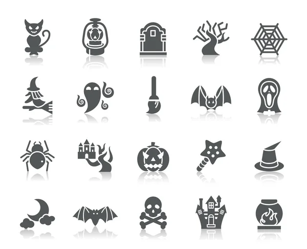 Iconos de Halloween — Vector de stock