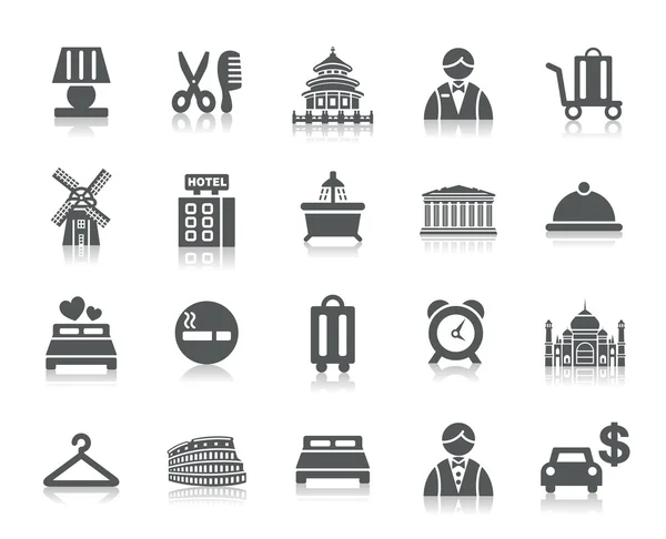 Hotel and Tourism Icons — Stock Vector