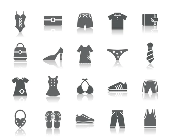 Kleding en accessoires pictogrammen Vectorbeelden