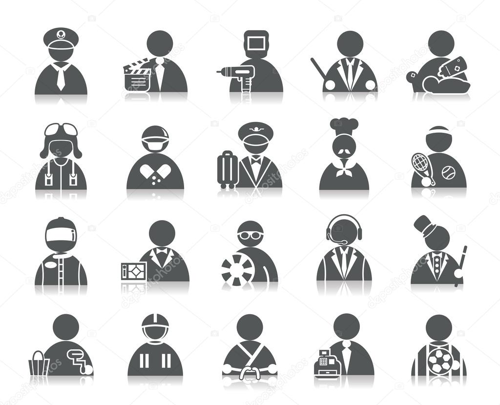 Professional Occupation Icon Set, Ensemble Illustration - Personal Shopper  Royalty Free SVG, Cliparts, Vectors, and Stock Illustration. Image 84866017.
