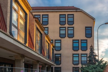 Krakow Polonya şehir manzaralı modern evler