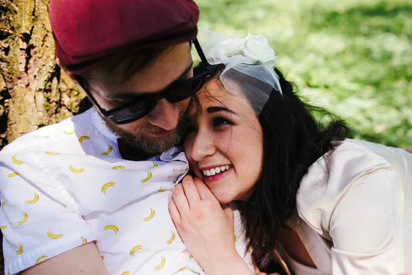 Schönes Paar aus nächster Nähe — Stockfoto