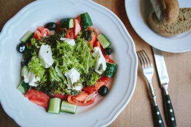 Sabahları vejetaryen Kahvaltı