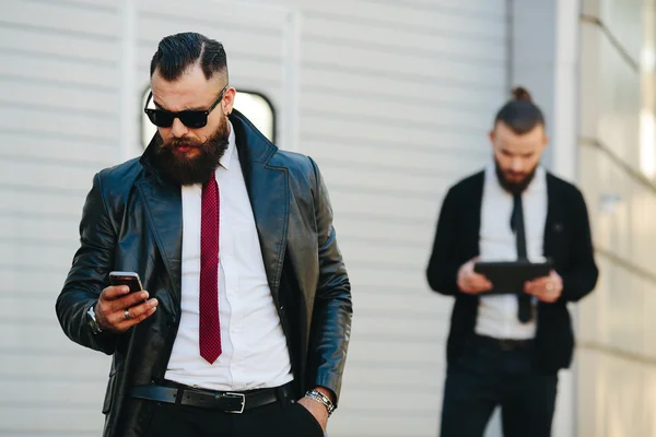 Two businessman at work — Stock Photo, Image