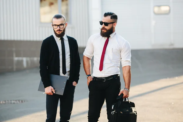 Two businessman at work — Stock Photo, Image