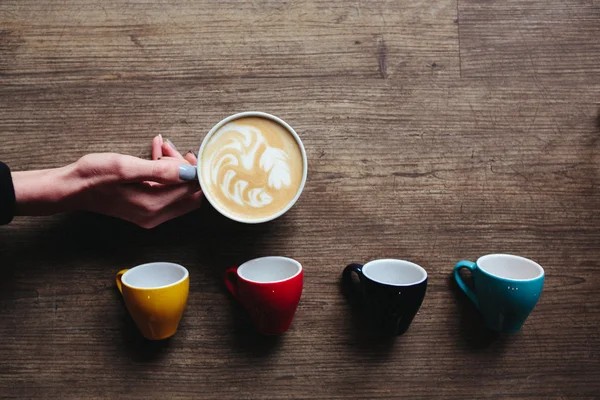 Beautiful picture of a latte — Stock Photo, Image