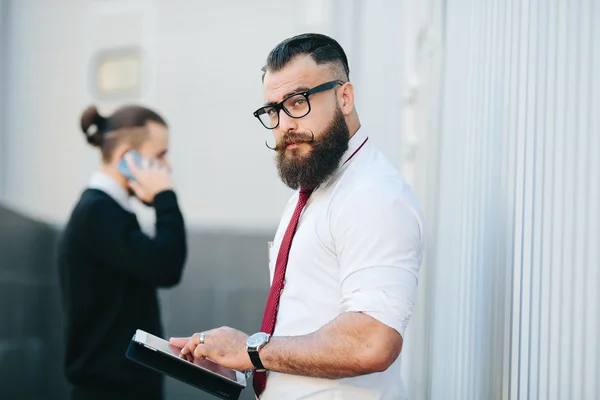 Due uomini d'affari al lavoro — Foto Stock