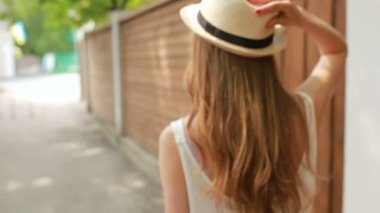 şık kız yürüyüş